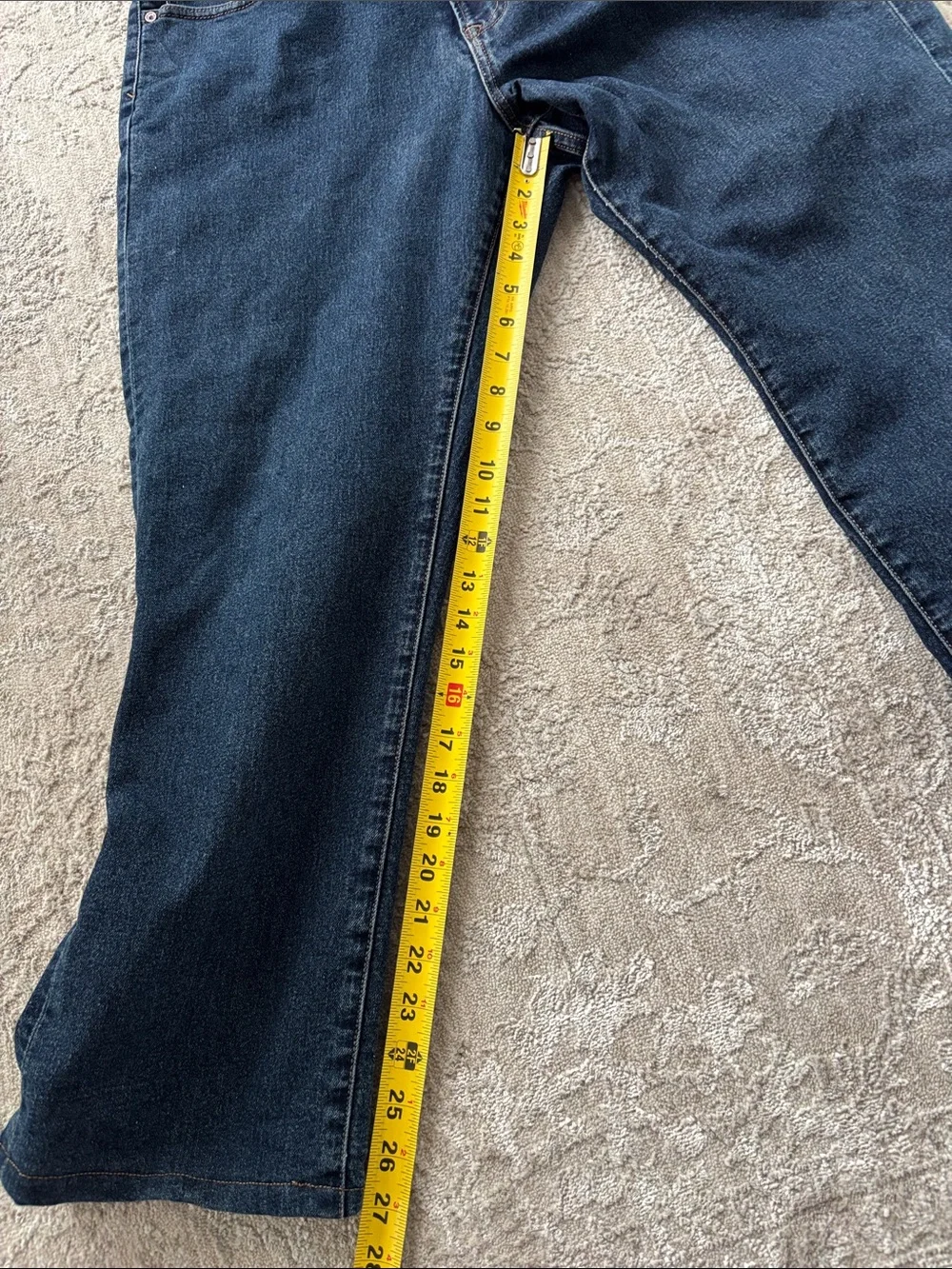 Lands' End Men's Straight-Leg Indigo Denim Jeans LINED - Size 38x29